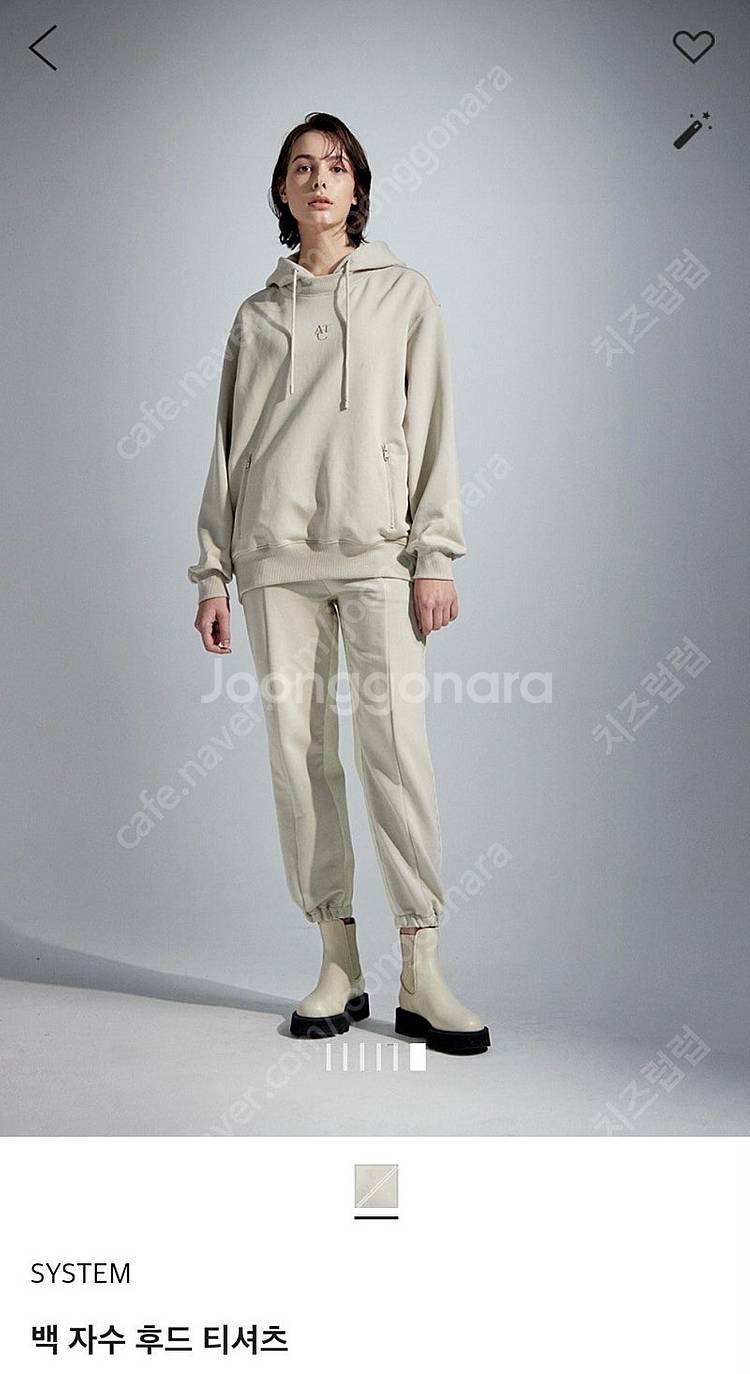 시스템 후드 티셔츠(한섬 SJSJ 마인 타임 더캐시미어...--0