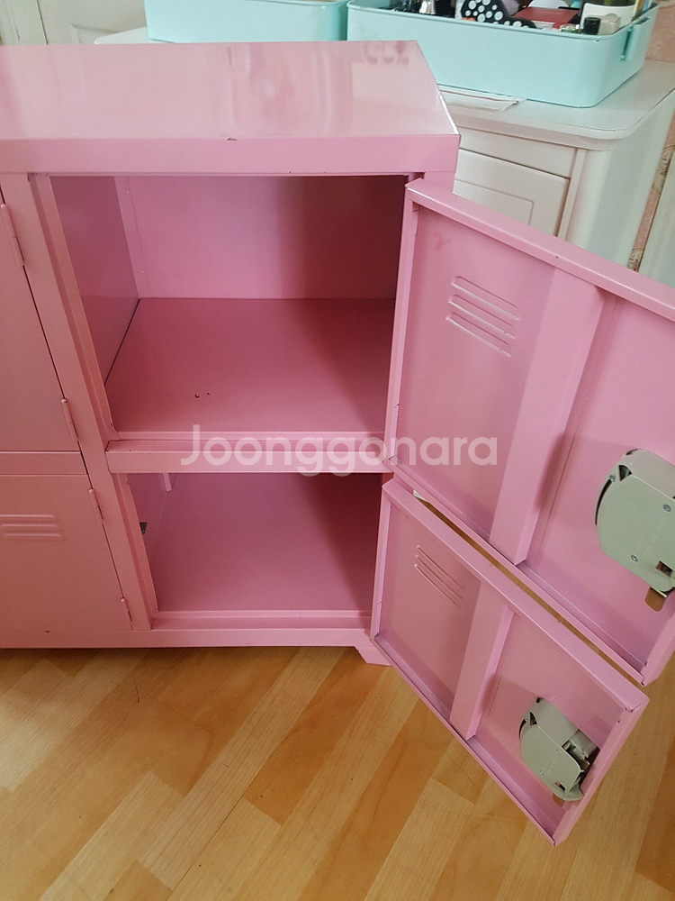 마담알렉산더...핑크쉐비철제4단수납장...프랑스로망스테...--8