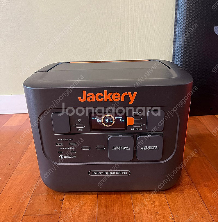 파워뱅크 잭커리 800pro + 태양광 패널 100w ...--6