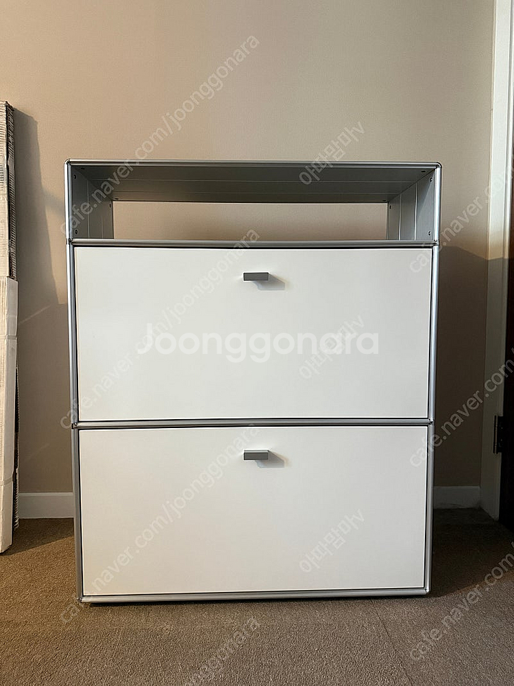 플랫포인트 DOB 125 화이트 3단 수납장--0