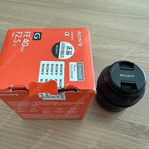 소니 FE 40mm F2.5 G 렌즈 판매합니다
