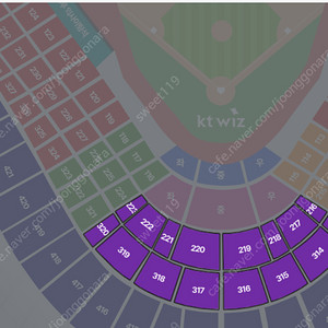 수원위즈파크 7월 18일 19일 20일 KT vs 한화 테이블석 바로옆 중앙지정석 통로 2연석 4연석 5연석
