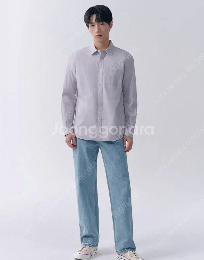 무신사 스탠다드 스트레이트 데님 팬츠 스카이 블루 36...--0