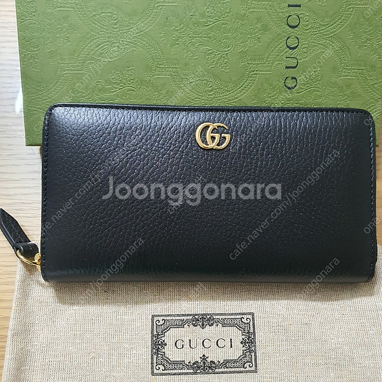 구찌 마몬드 지퍼 장지갑--0