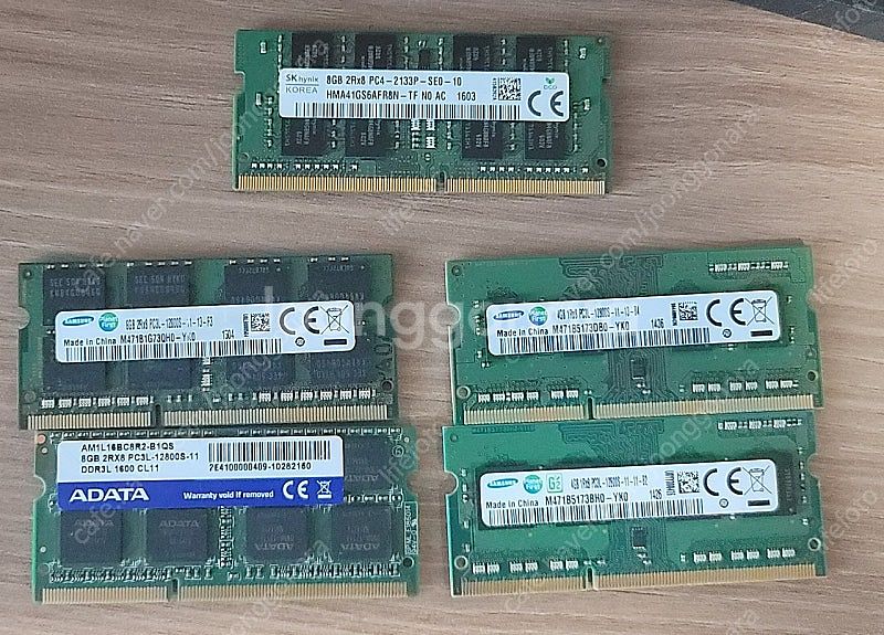 노트북 삼성 하이닉스 DDR4-2133, DDR3-12...--0