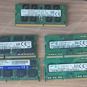 노트북 삼성 하이닉스 DDR4-2133, DDR3-12800 8G, 4G(에누리 가능)