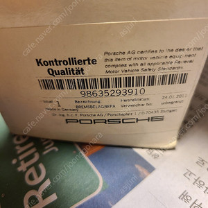 포르쉐911 정품 브레이크패드(986 352 939 10) + 센서(996 612 365 00)