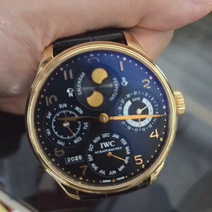 판매/교환 iwc ppc 금통 로즈골드 더블문