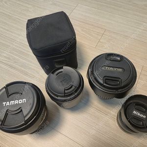 니콘 F마운트 렌즈(토키나 17-35/탐론 24-70/시그마 35.4 art/50.4d) + 로우프로 가방