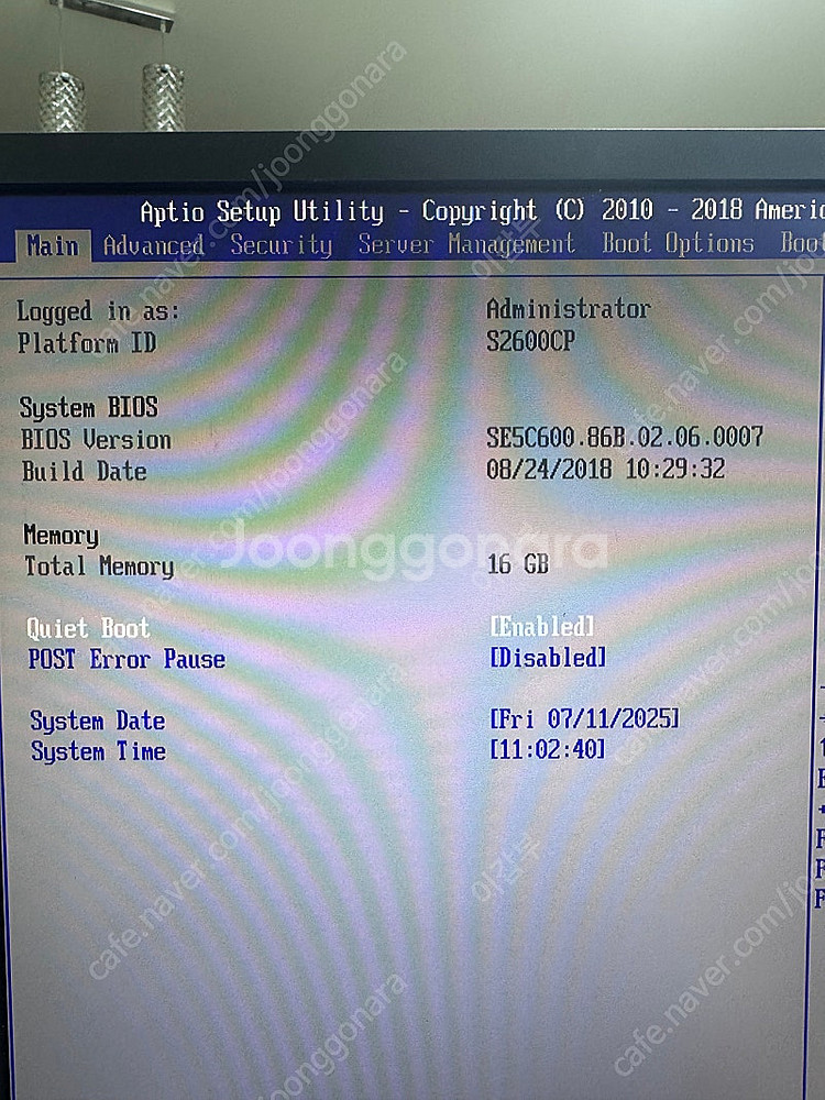 E5-2630v2*2 + S2600CP 듀얼보드 + 1...--2