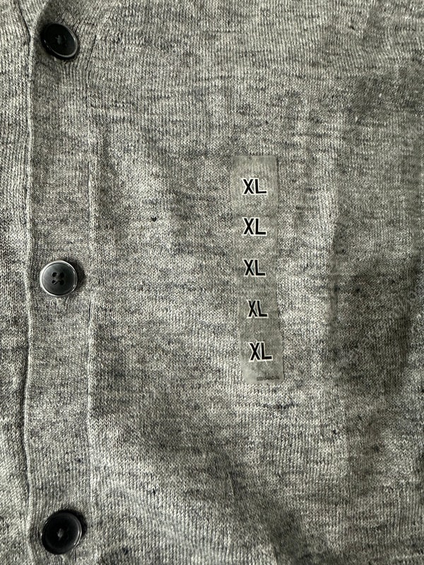 유니클로 회색 가디건 XL사이즈 새제품--1