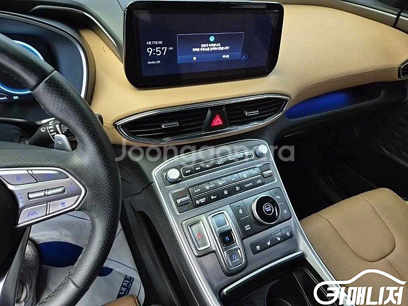 [현대]더 뉴 싼타페 하이브리드 1.6 2WD 캘리그래피 (5인승) 2023 년 휘발유 하이브리드 중고 중고차 전액...--1