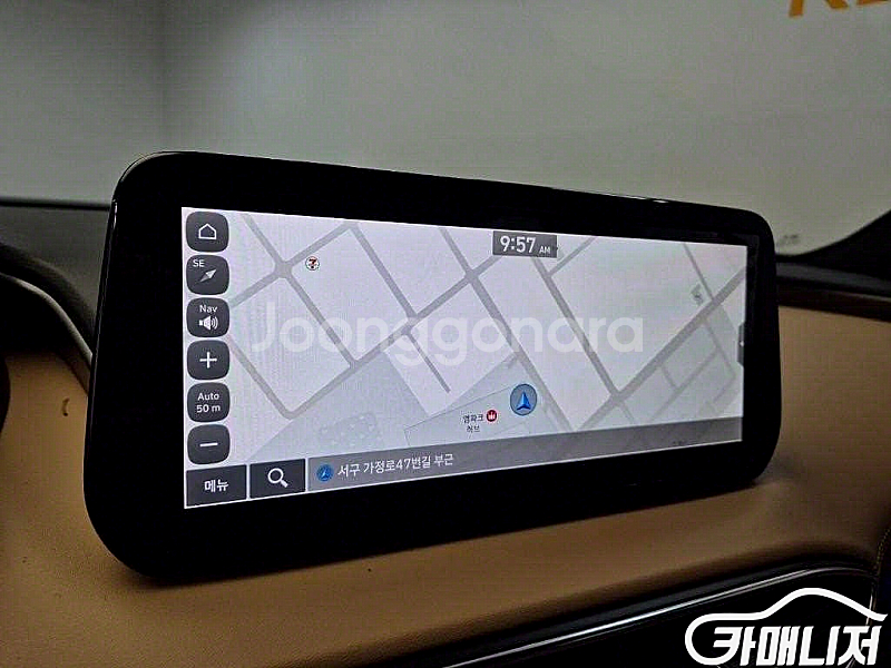 [현대]더 뉴 싼타페 하이브리드 1.6 2WD 캘리그래피 (5인승) 2023 년 휘발유 하이브리드 중고 중고차 전액...--4