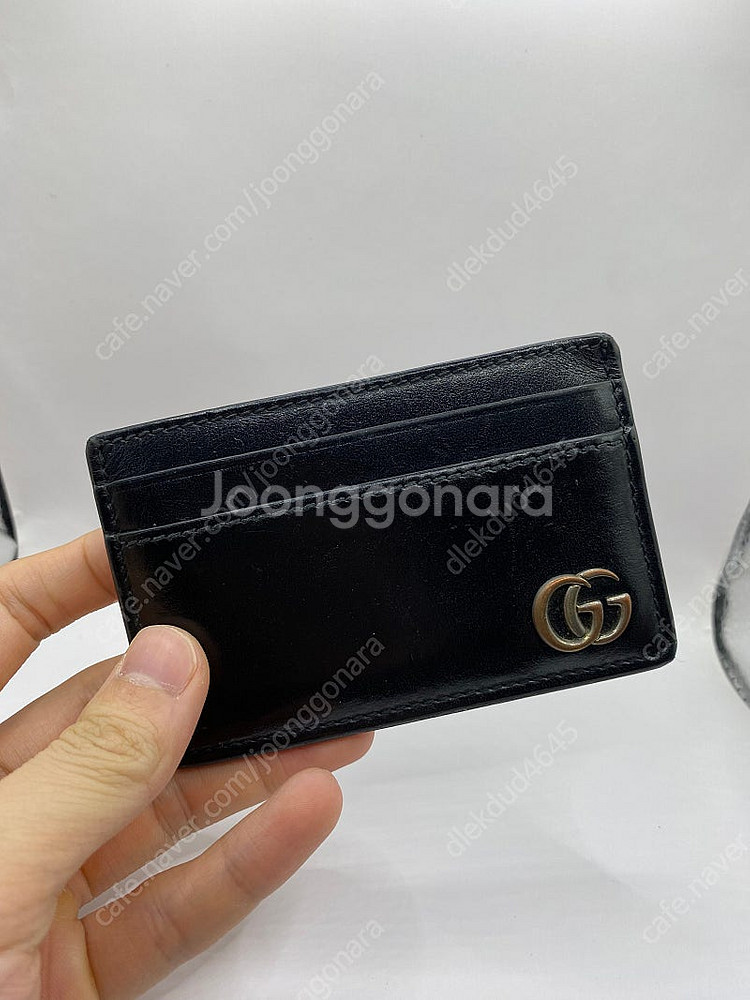 [영수증] 구찌 GG 마몬트 카드지갑 블랙--1