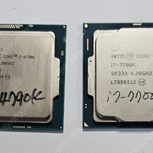 인텔 i7-4790k, 7700k