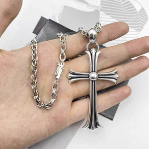 [Chrome Hearts] 크롬하츠 목걸이 실버 925 은 목걸이 ​길이60cm