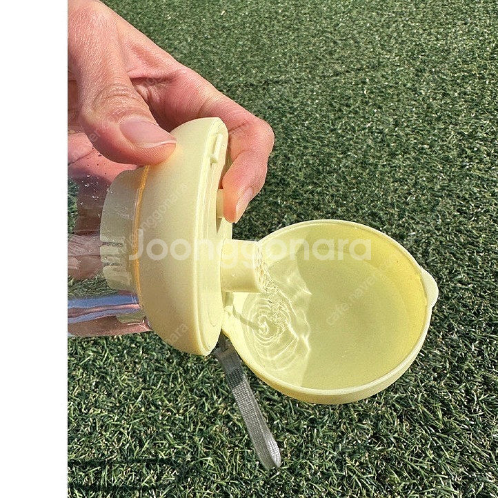 강아지 휴대용 산책 머쉬룸 물병 반려동물 물통--5