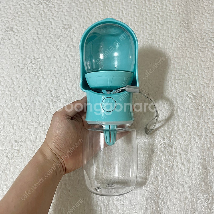 강아지 휴대용 산책 물병 반려동물 물통 사료통--1
