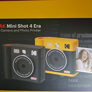 [미개봉 새제품] 코닥 미니샷 4 ERA 즉석카메라 MS400(블랙)+ 카트리지 8매
