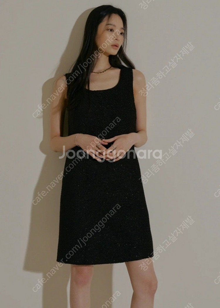 블랑쇼 블랙버드 트위드 원피스 M--0