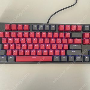 COX CK87 텐키리스 유선 LED 게이밍 키보드