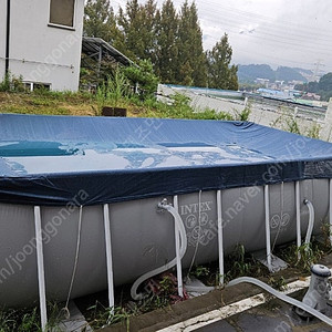 인텍스 수영장 프리즘 4.88x2.44 26792 세트 팝니다.