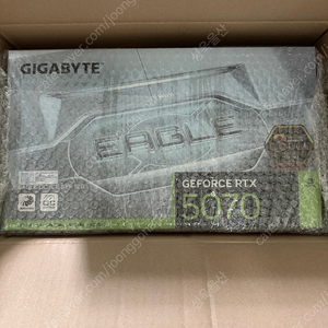 (미개봉 새상품) 기가바이트 그래픽카드 rtx 5070 eagle 화이트