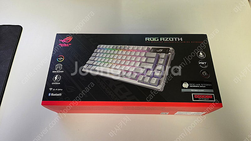 ROG AZOTH NX 화이트 PBT STORM 청축+...--0
