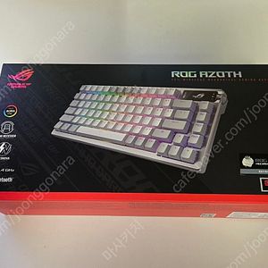 ROG AZOTH NX 화이트 PBT STORM 청축+키보드루프