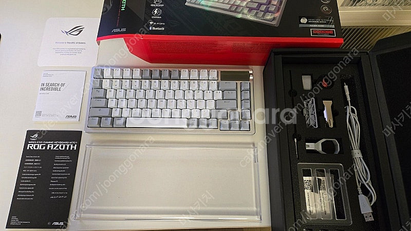ROG AZOTH NX 화이트 PBT STORM 청축+...--5