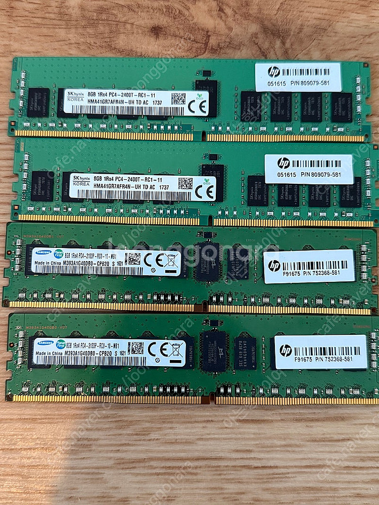 Ddr4 ecc램 4개 일괄--0