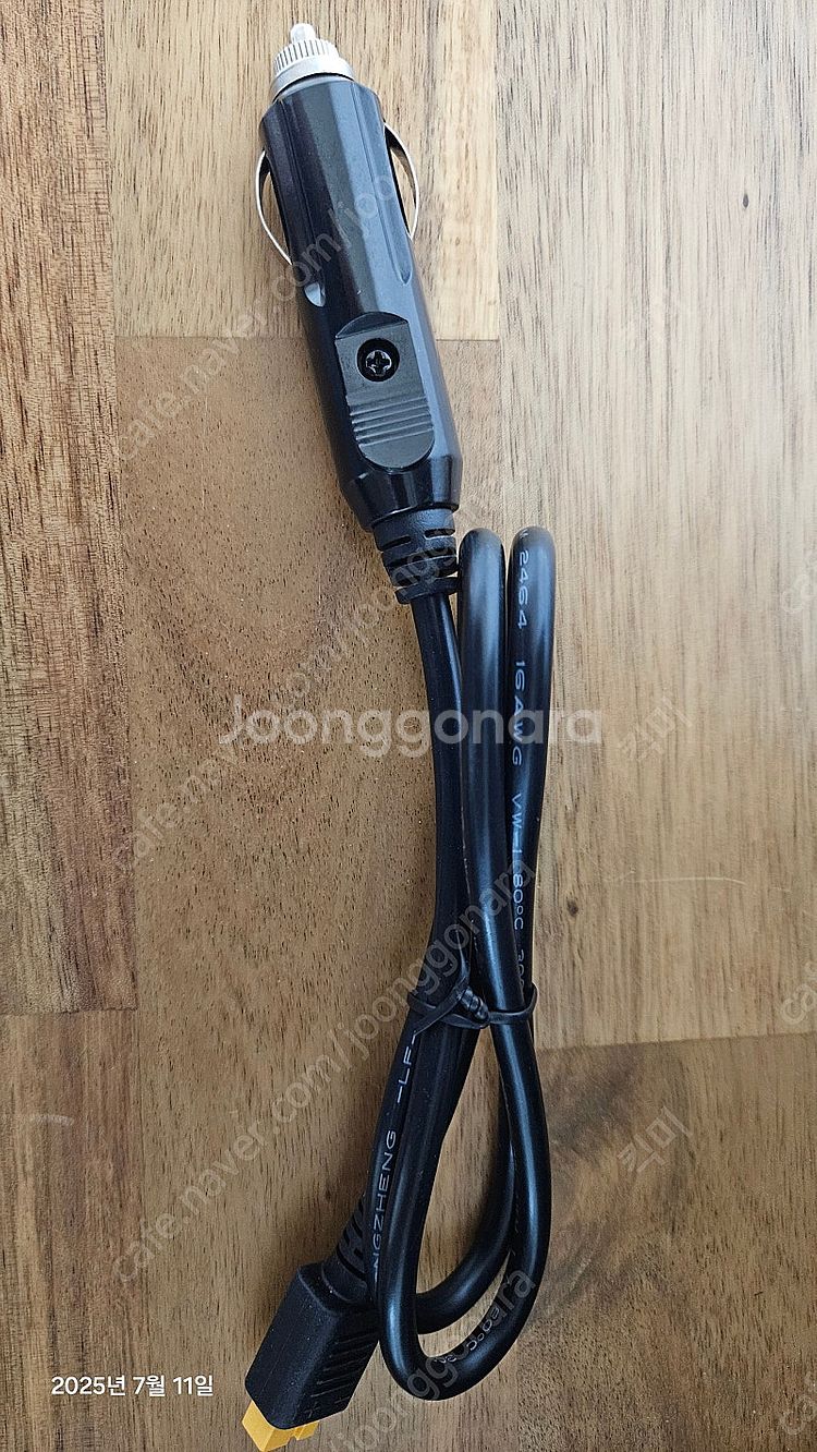 블루에티 제품, 파워뱅크용 XT60-시거잭 충전케이블--2
