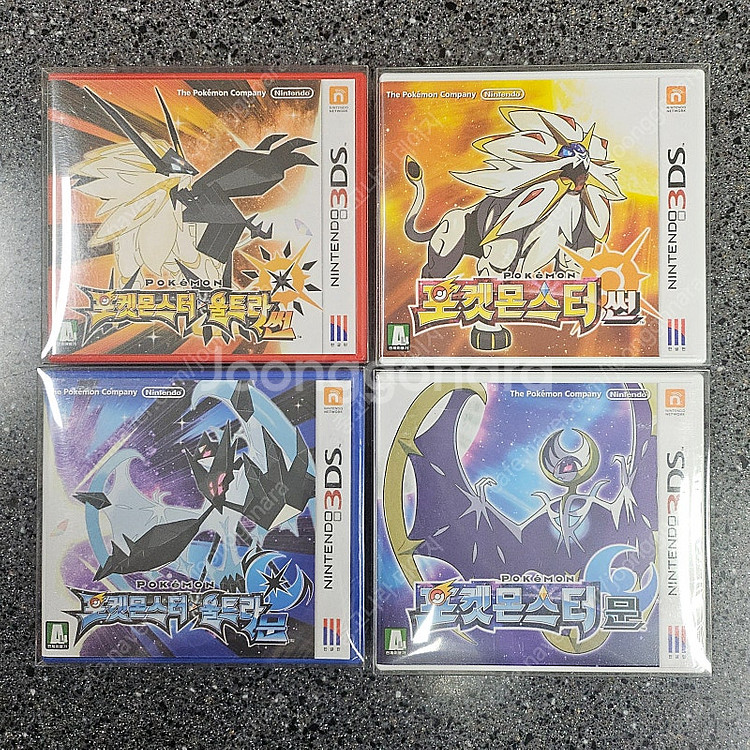 닌텐도 3ds 포켓몬스터 소프트 미개봉 4종--0