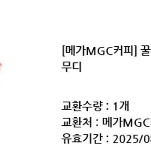 메가커피 꿀수박 화채 스무디