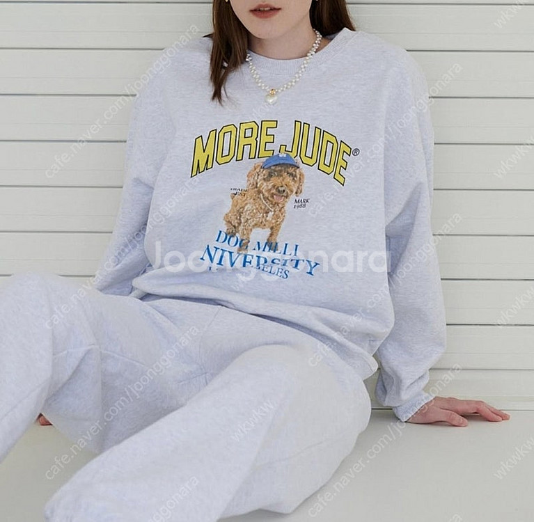 (미개봉) more jude 모어쥬드 하트 펄 목걸이--3