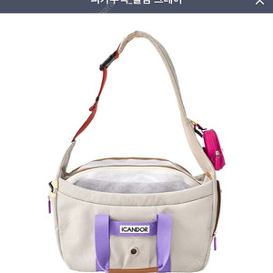 아이캔더 피카부백 그레이 라지 팝니다