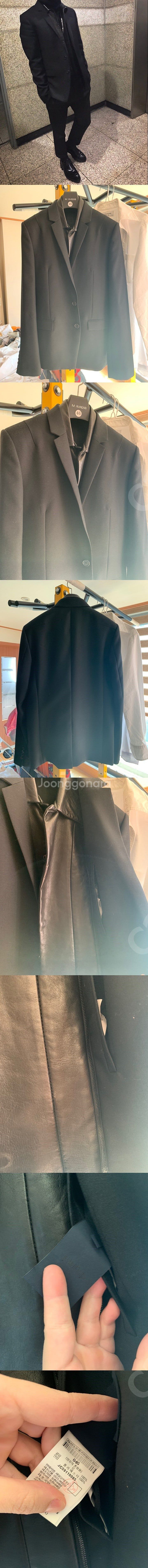 준지 가죽레이어드 자켓--0