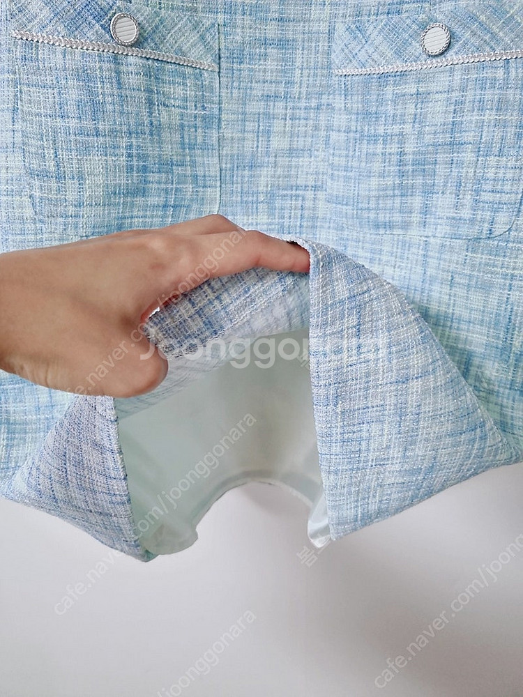 쿨톤맞춤🩵로엠 트위드 원피스 새상품 쿨톤--4