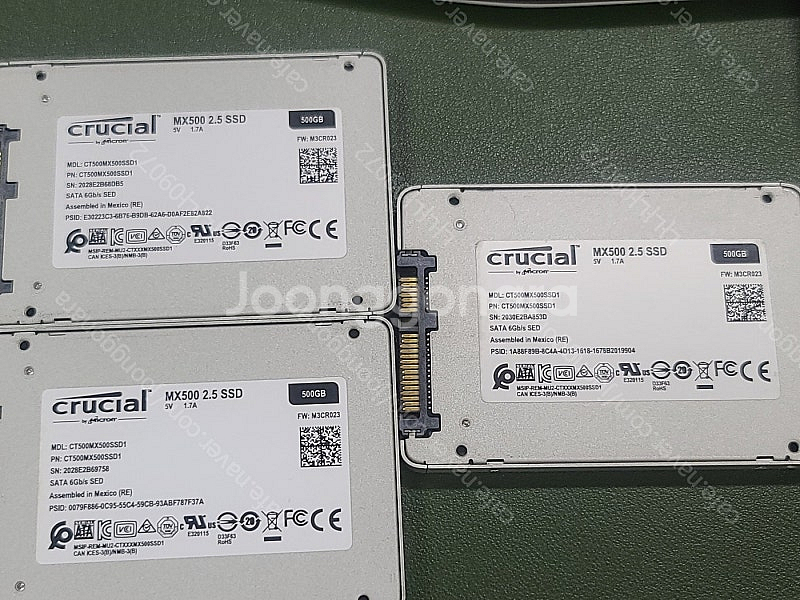 크루셜 MX500 500기가 SSD 열개 일괄 택포로 ...--0