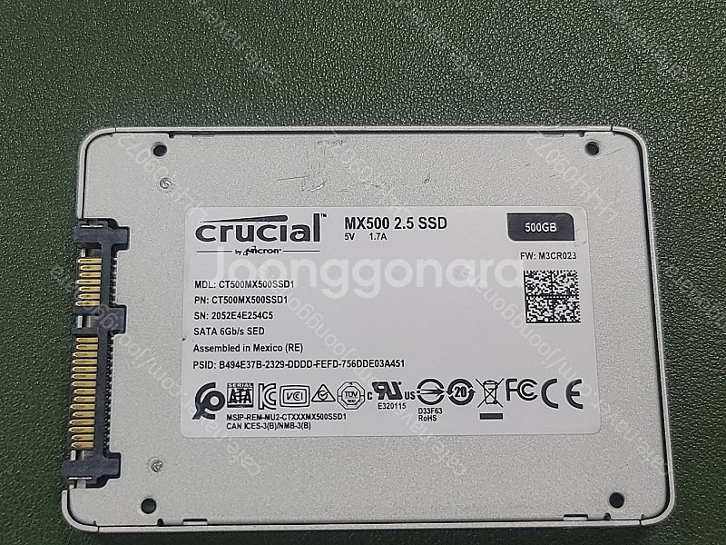 크루셜 MX500 500기가 SSD 열개 일괄 택포로 ...--3