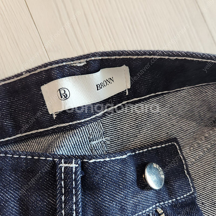 브론 bronn 논페이드 진청 와이드 청바지 // 코스...--3