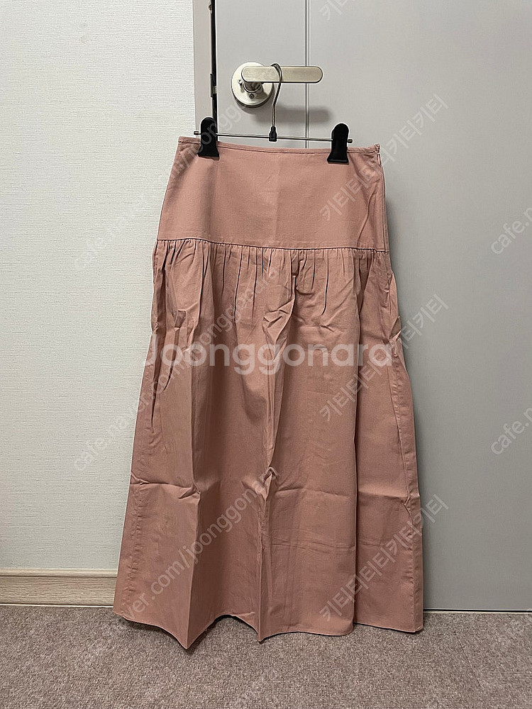 프롬비기닝 하이웨스트 코튼 롱스커트 S--2