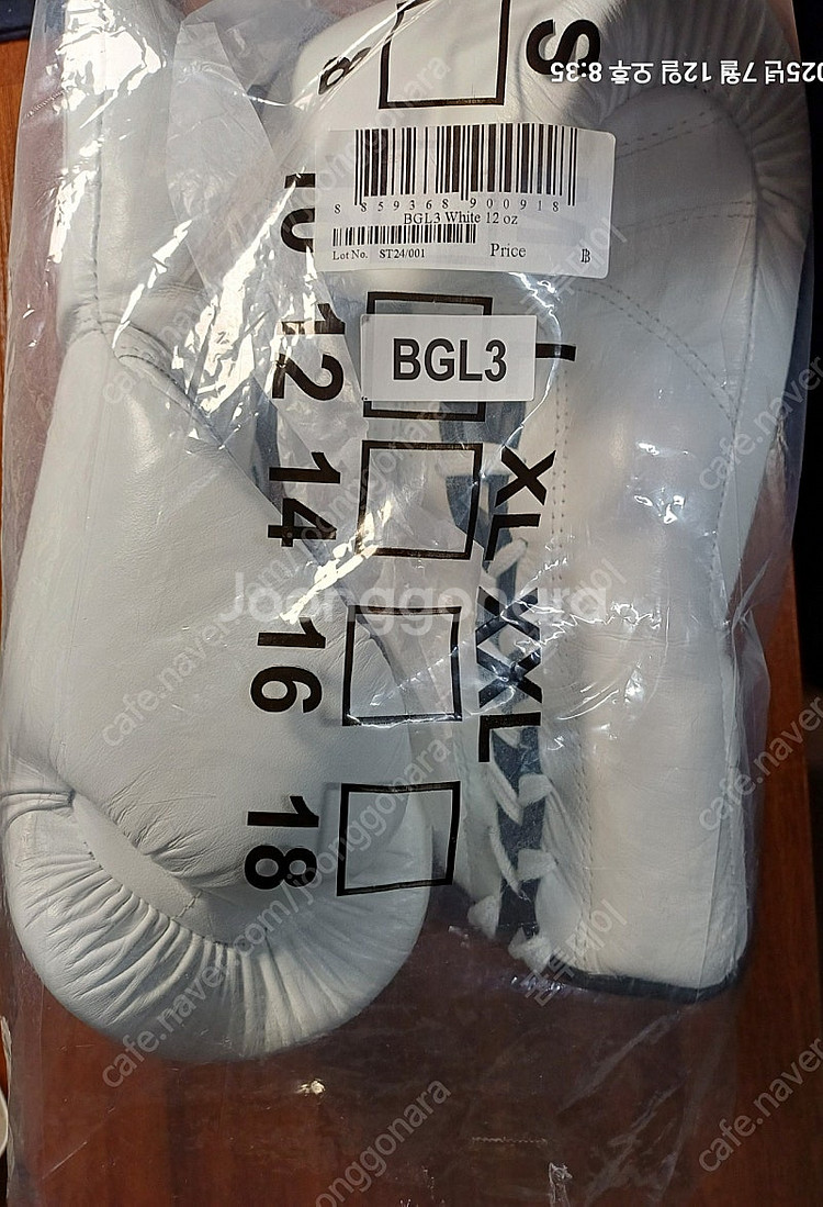 페어텍스 복싱 킥복싱 글러브 BGL3 화이트 12온즈--0