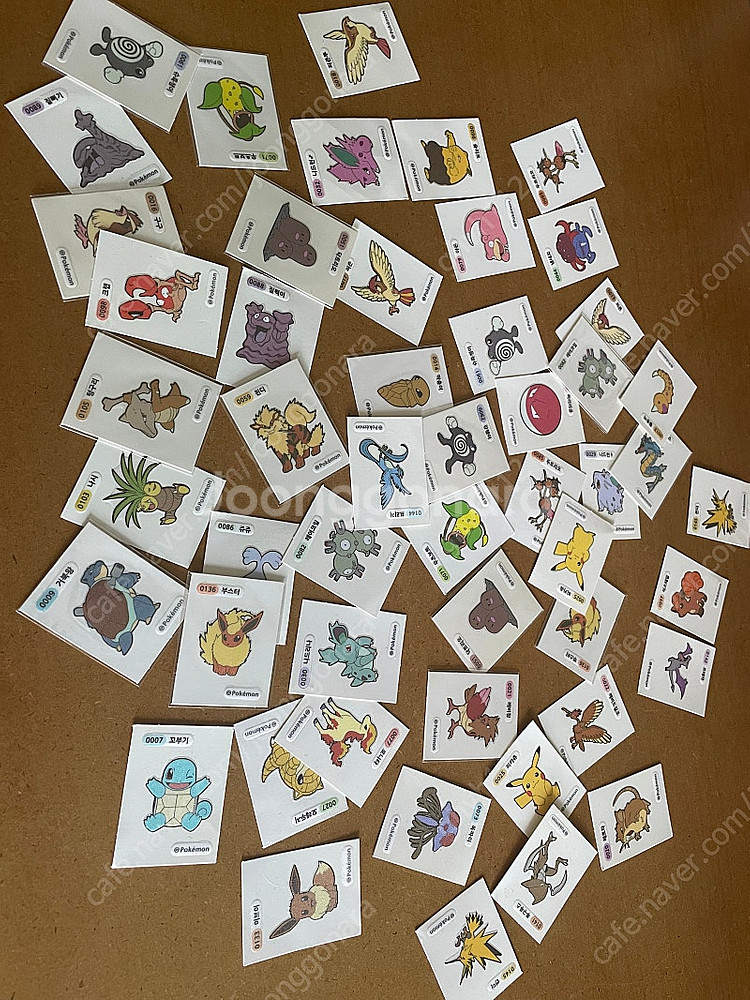 포켓몬 띠부씰 4자리 1,2세대 4,9세대 시즌1--1