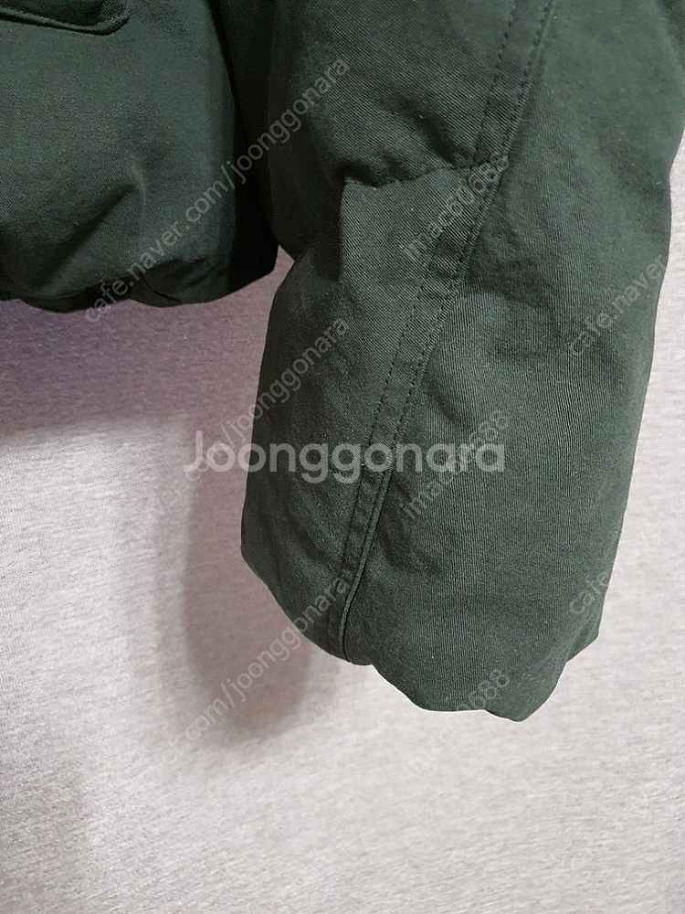 마뗑킴 MATIN KIM 오버핏 백레터링 숏 푸퍼 다운...--8