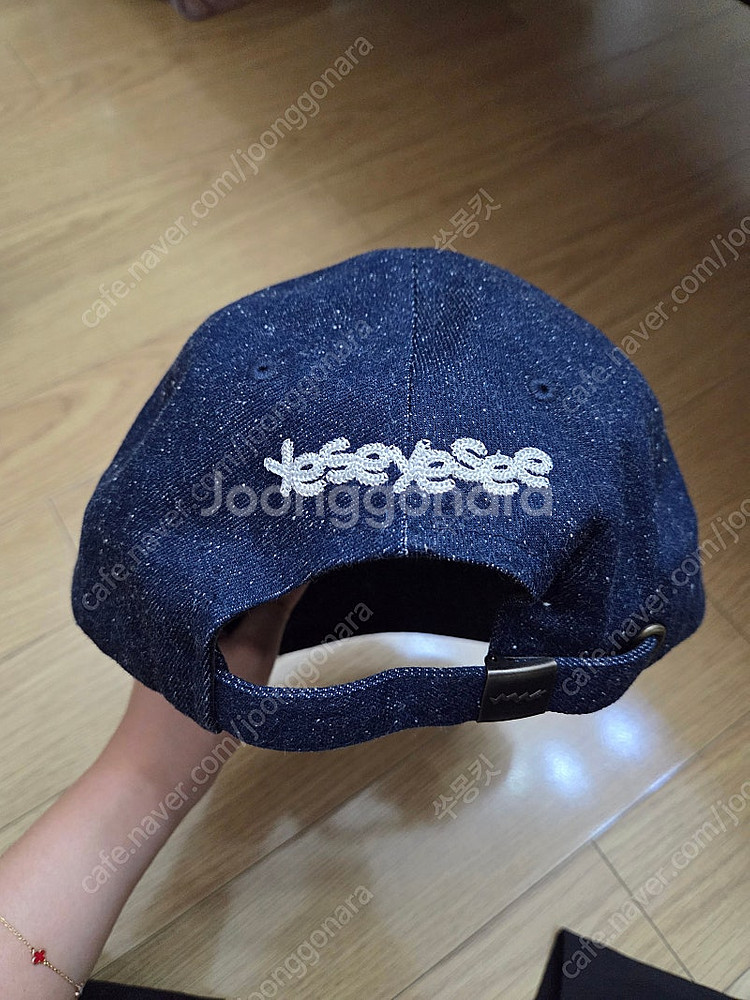 예스아이씨 yeseyesee 데님 볼캡 모자--6