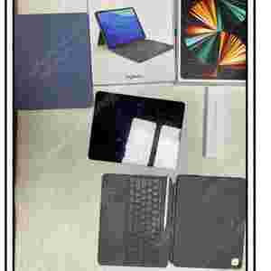 인하>ipad프로 5세대12.9" 셀룰러 512GB ,애플펜슬2,로지텍 콤보터치 ,풀박스