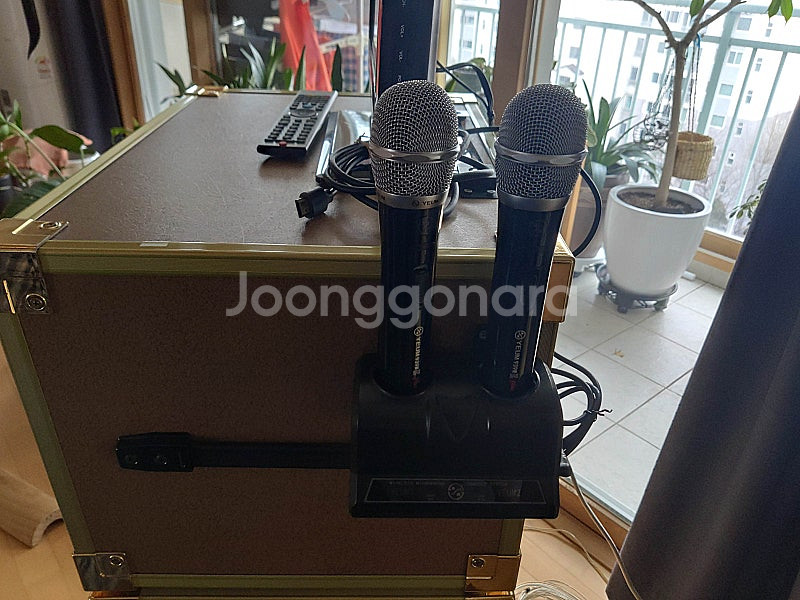 금영 노래방 기계 반주기 앰프 우퍼 스피커 무선마이크2...--3