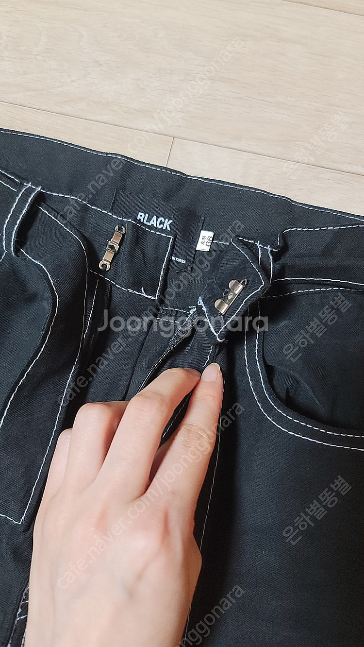편택포) 라이크살롱 스티치 팬츠 바지--1
