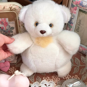 오동통 반달가슴곰 빈티지인형 고전인형 빈티지소품 모리걸 테디베어 양산형 갸루 y2k